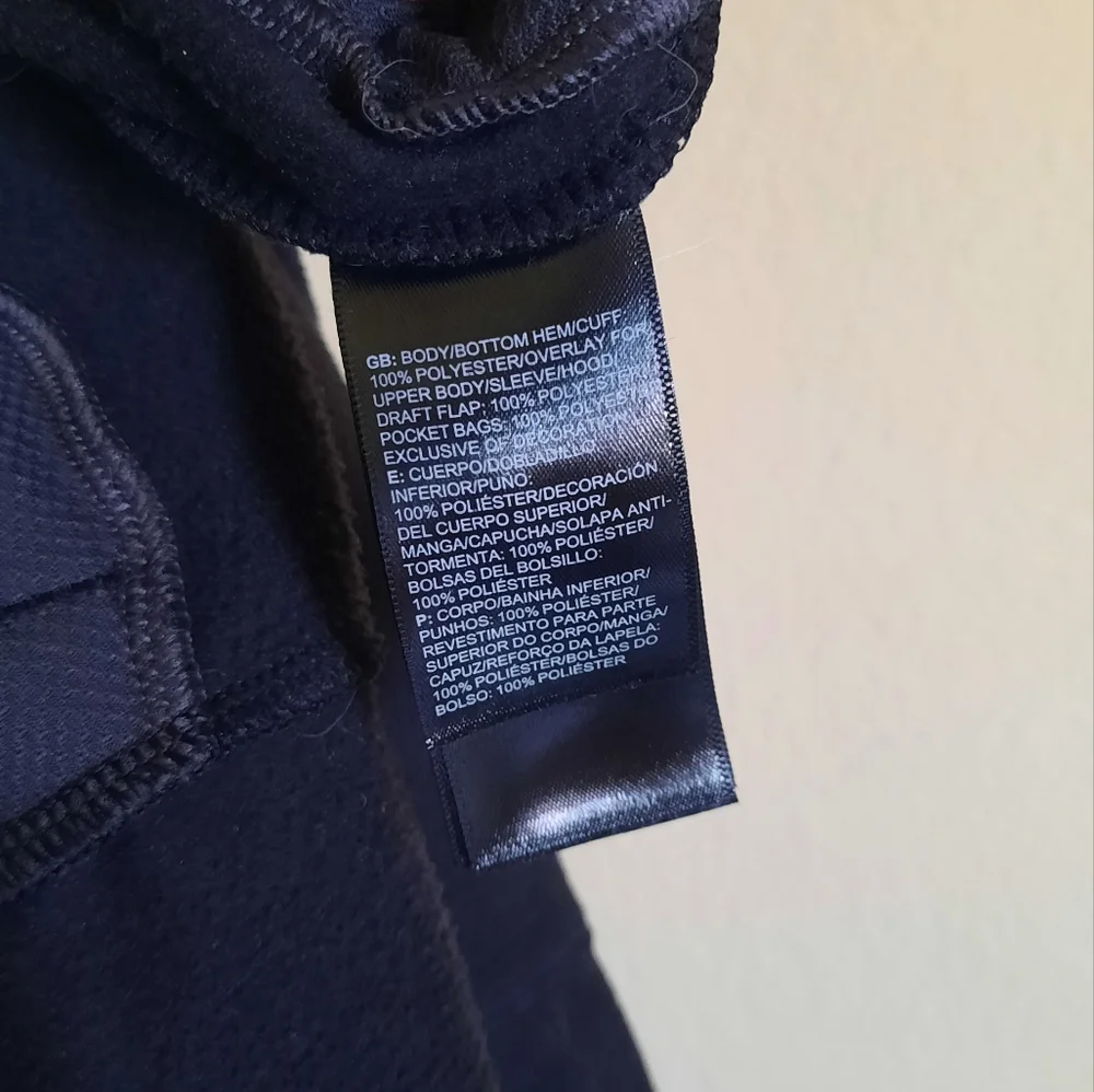 The North Face Men's Black and Gray Lightweight Jacket Sweatshirt Hoodie